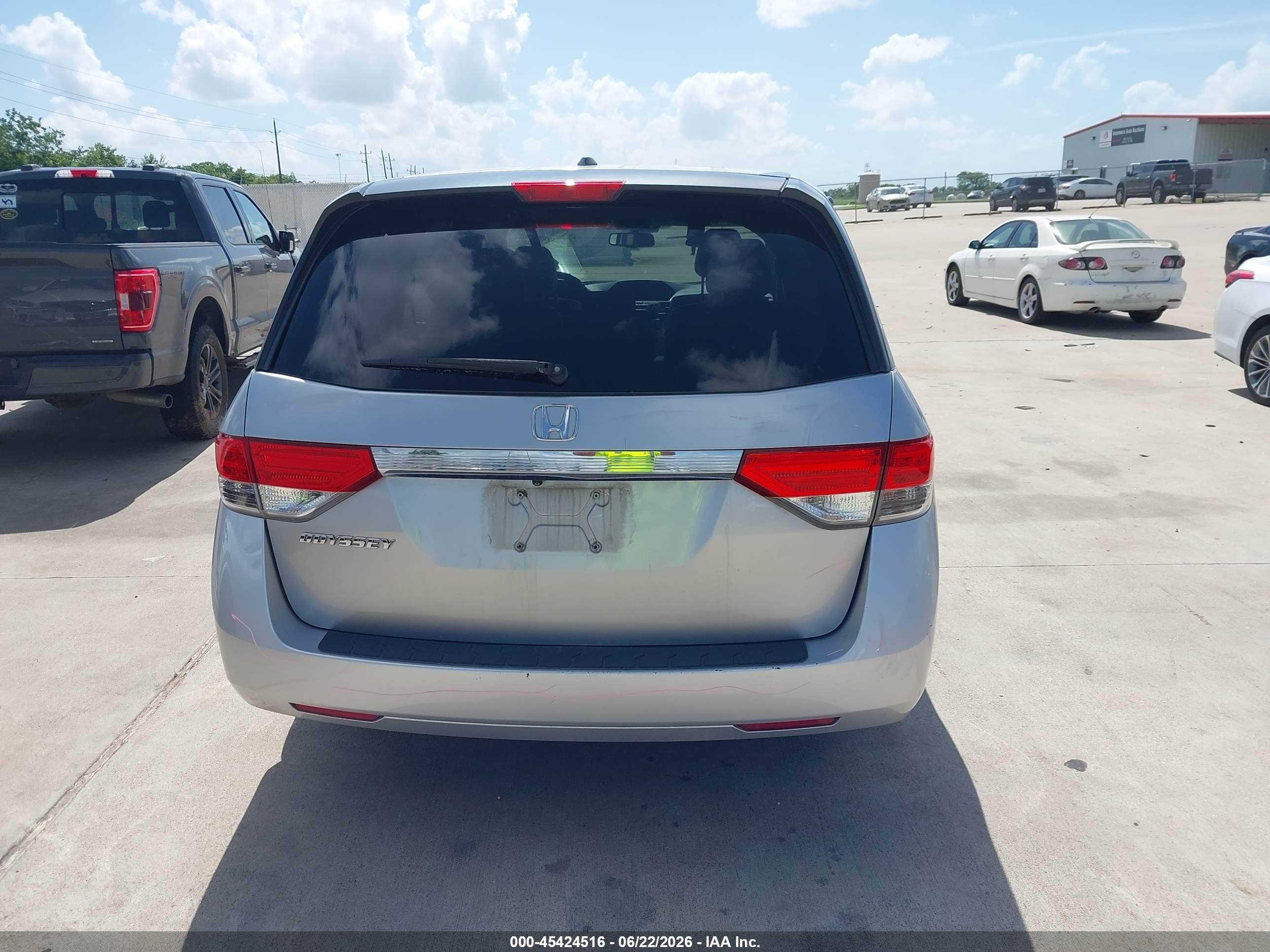 2014 Honda Odyssey Ex-l Silver vin: 5FNRL5H69EB022429