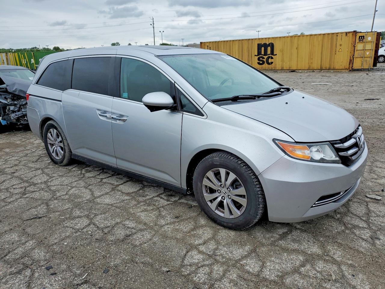 2014 Honda Odyssey Exl Silver vin: 5FNRL5H69EB034113