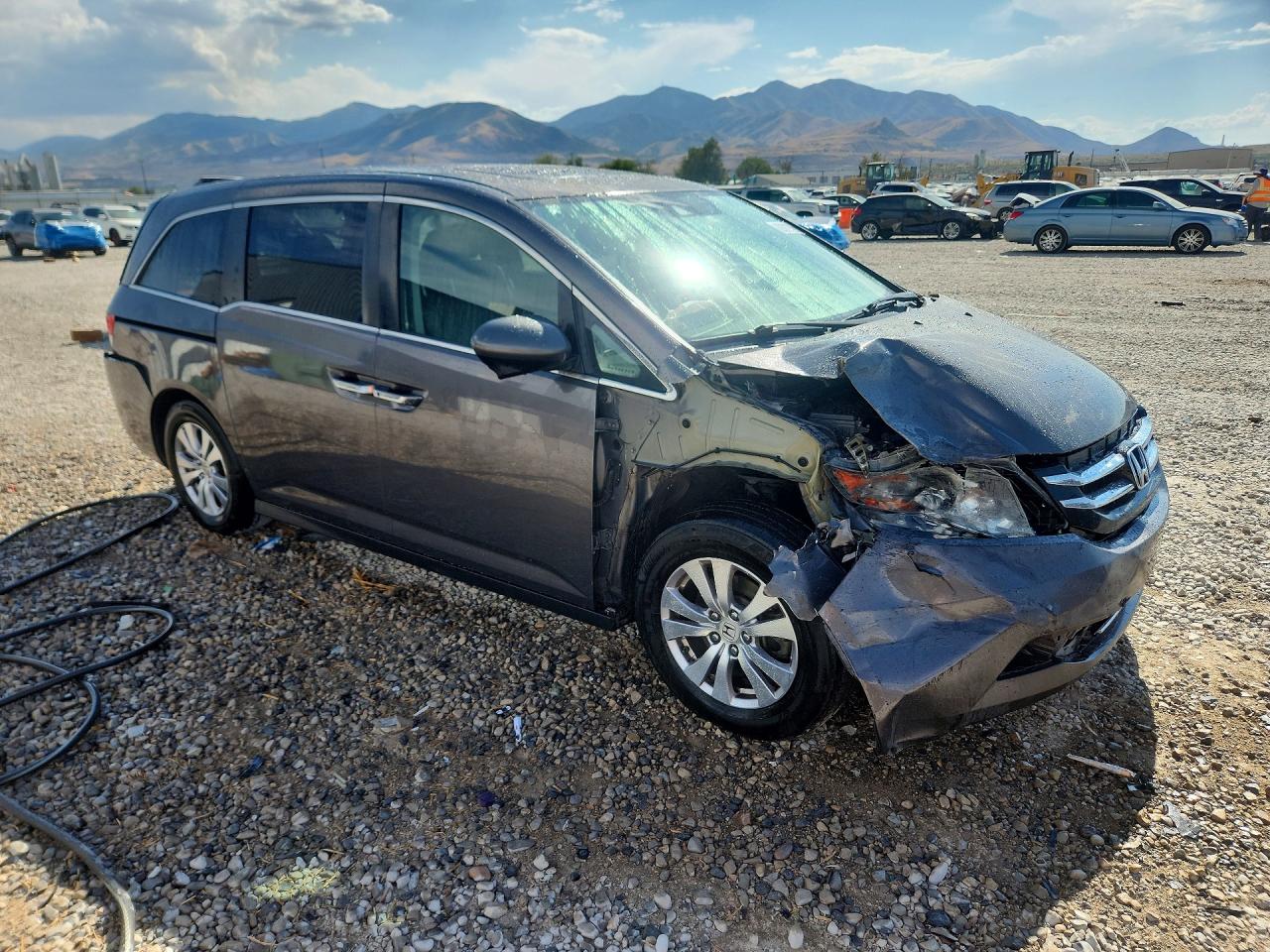 2014 Honda Odyssey Exl Gray vin: 5FNRL5H69EB036279