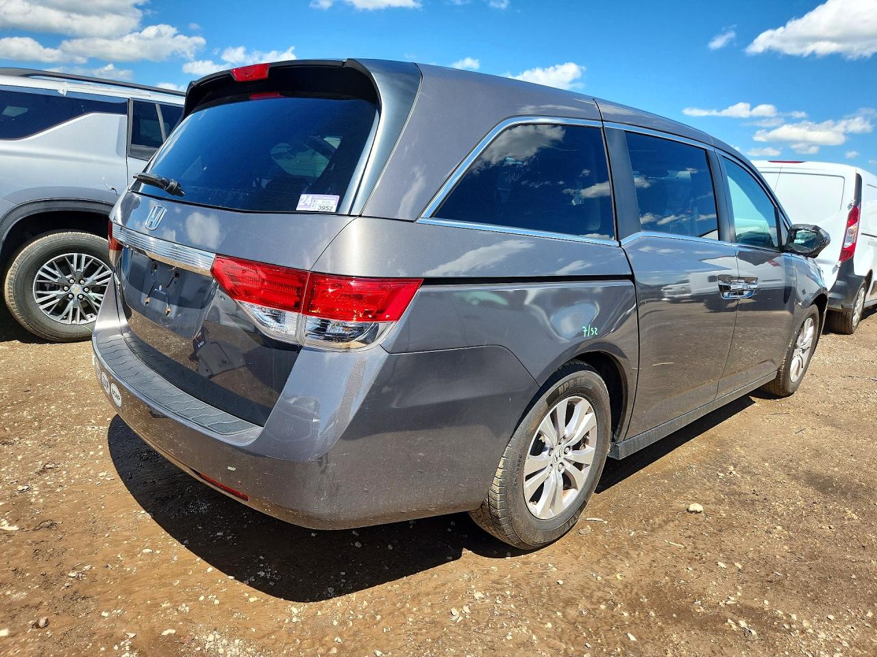2014 Honda Odyssey Exl Gray vin: 5FNRL5H69EB037299