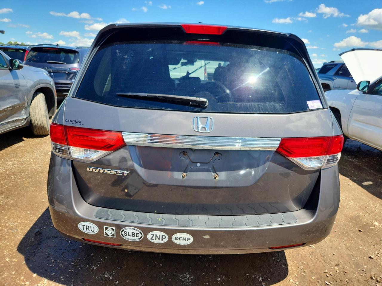 2014 Honda Odyssey Exl Gray vin: 5FNRL5H69EB037299