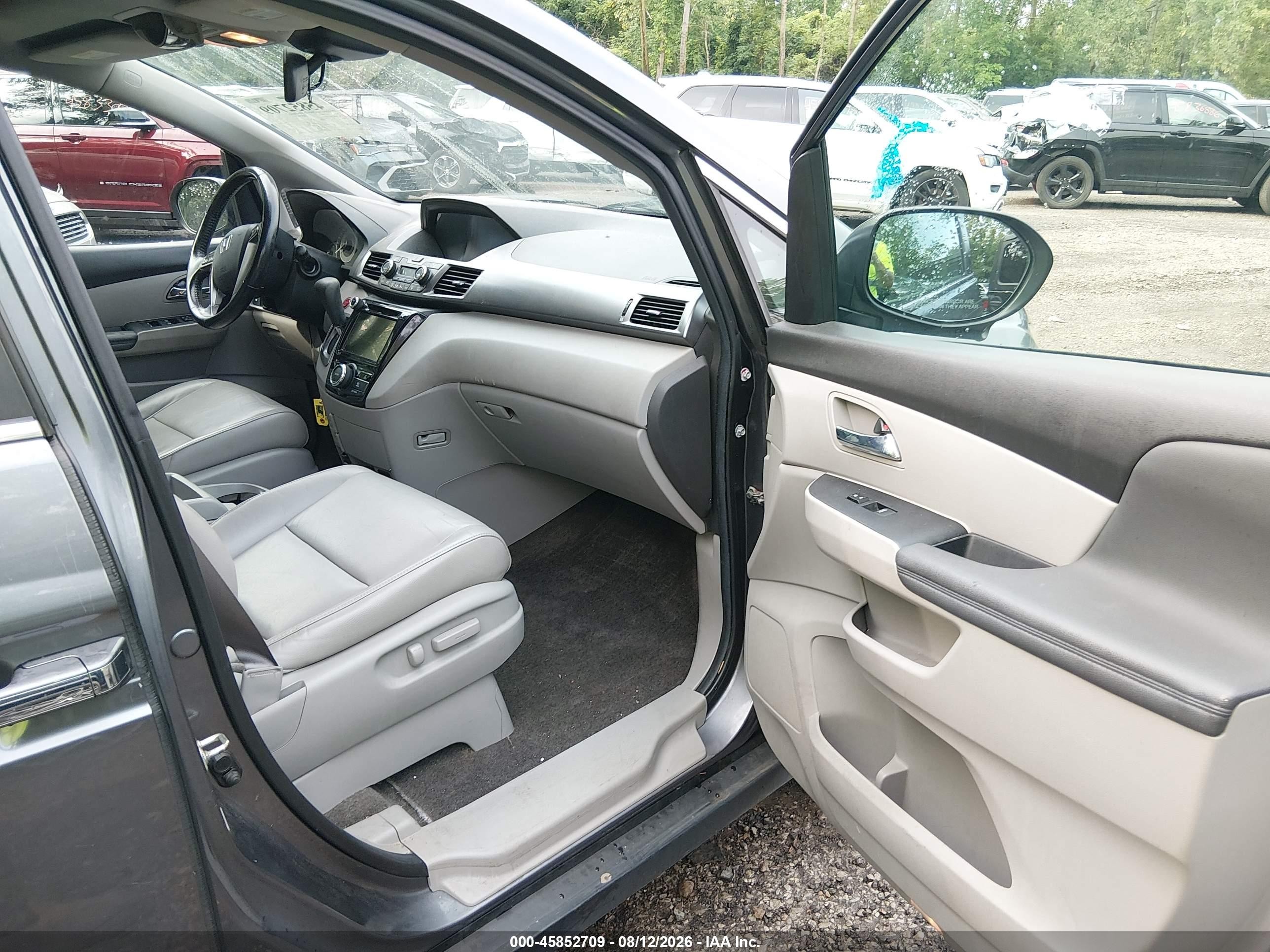 2014 Honda Odyssey Ex-l Gray vin: 5FNRL5H69EB045905