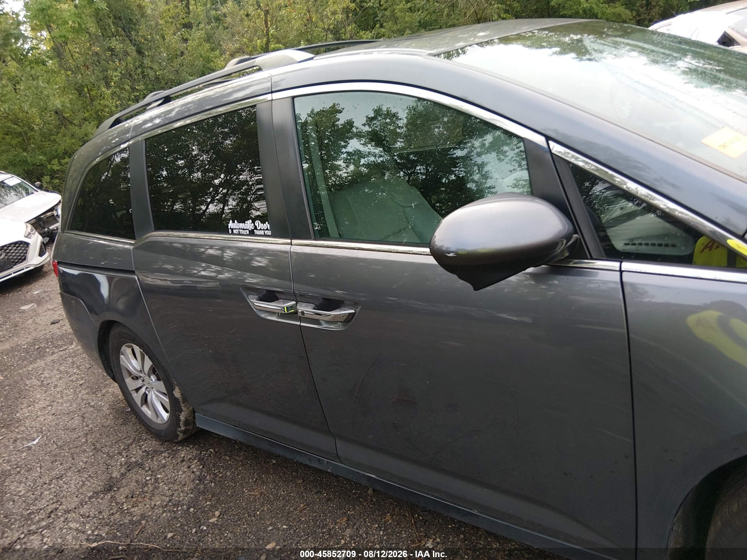 2014 Honda Odyssey Ex-l Gray vin: 5FNRL5H69EB045905