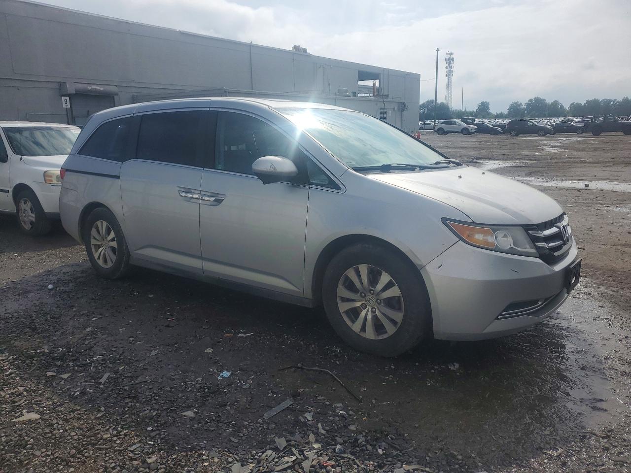 2014 Honda Odyssey Exl Silver vin: 5FNRL5H69EB048559