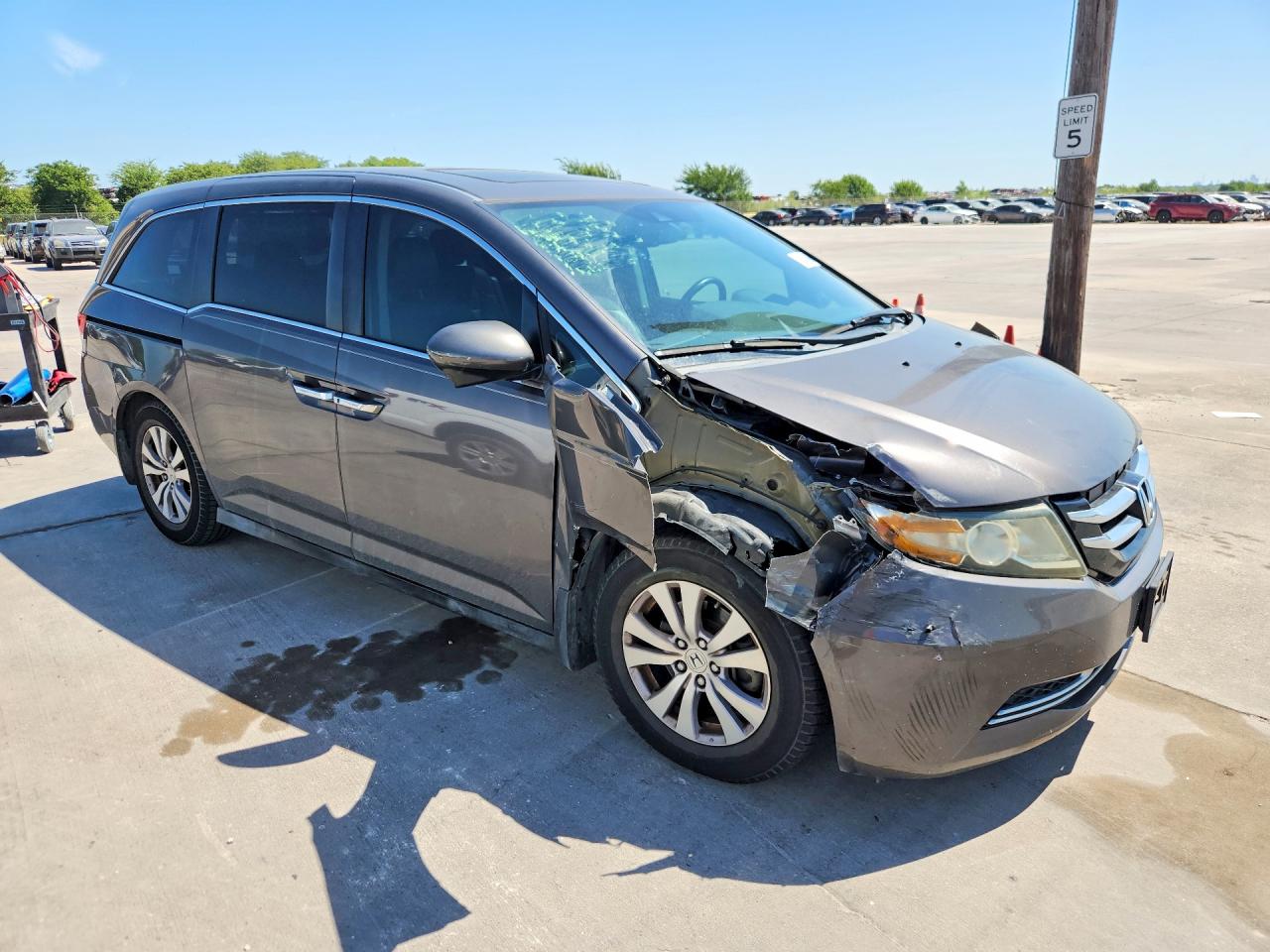 2014 Honda Odyssey Exl Gray vin: 5FNRL5H69EB049386