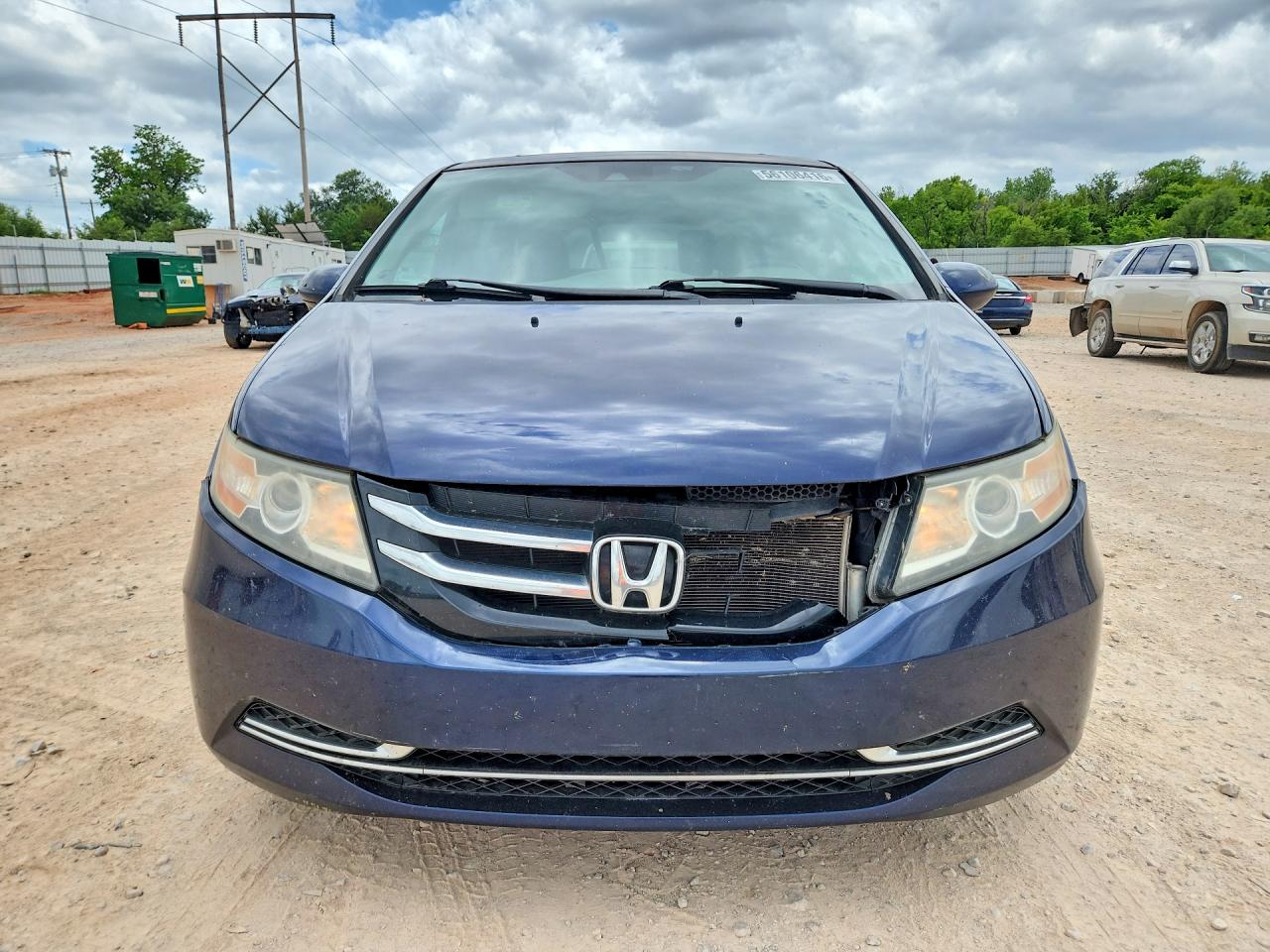 2014 Honda Odyssey Exl Blue vin: 5FNRL5H69EB072070