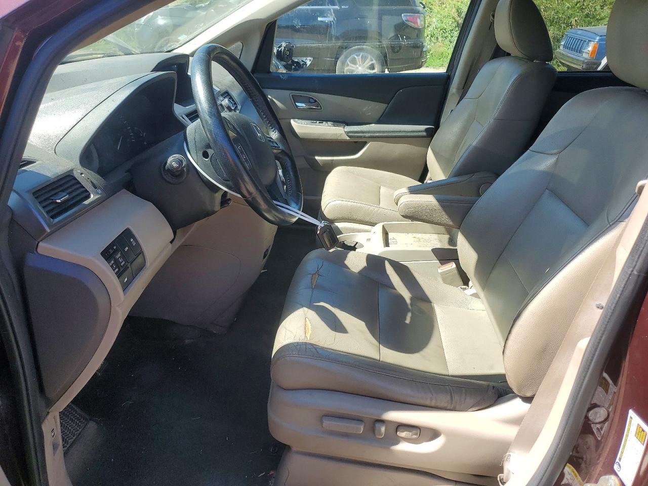 2014 Honda Odyssey Exl Burgundy vin: 5FNRL5H69EB076104