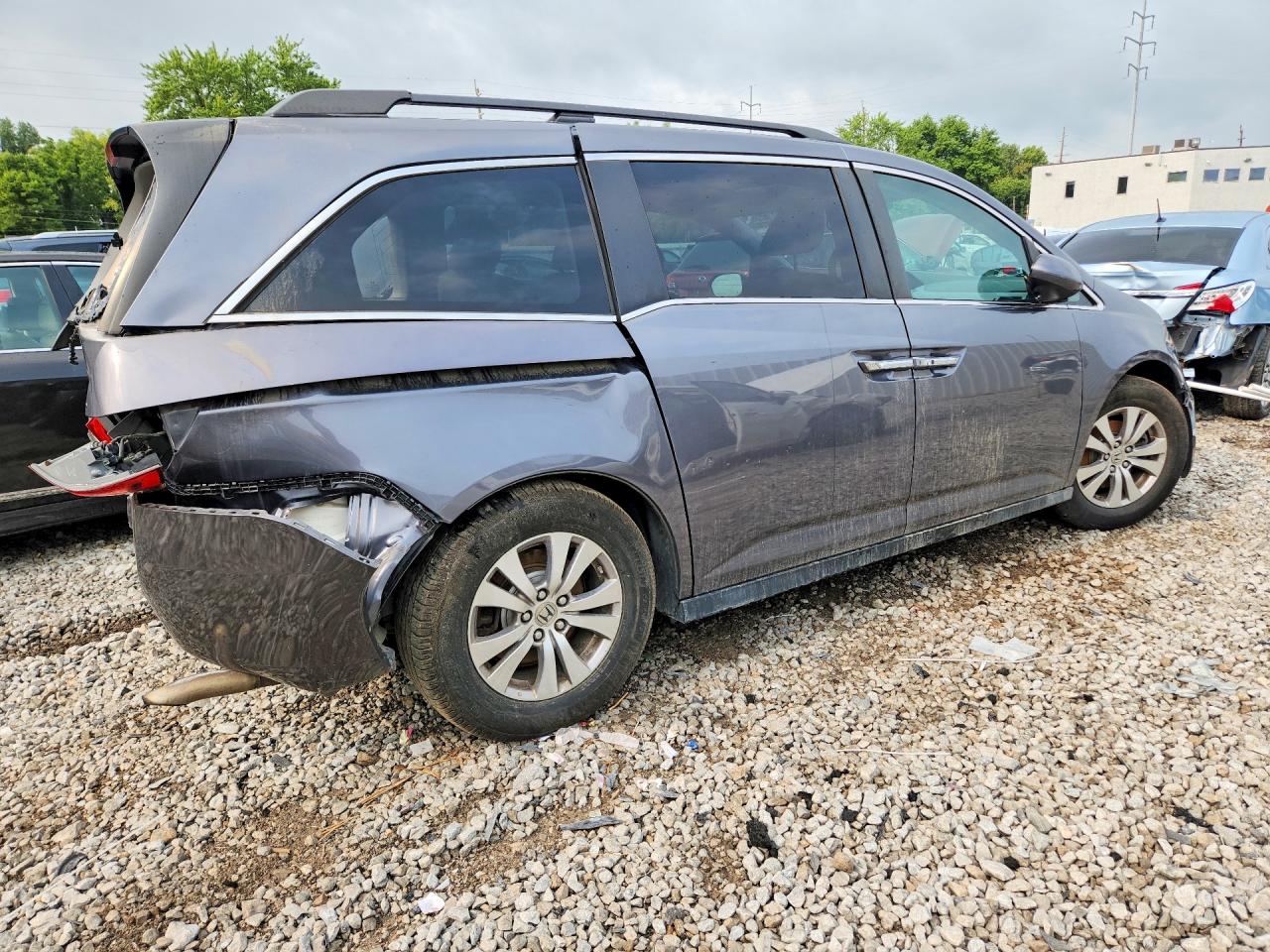 2014 Honda Odyssey Exl Gray vin: 5FNRL5H69EB092481
