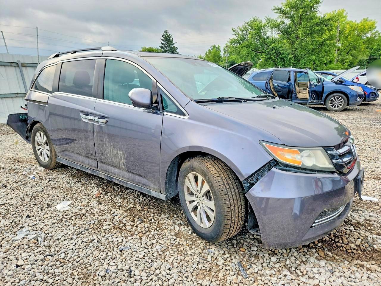2014 Honda Odyssey Exl Gray vin: 5FNRL5H69EB092481