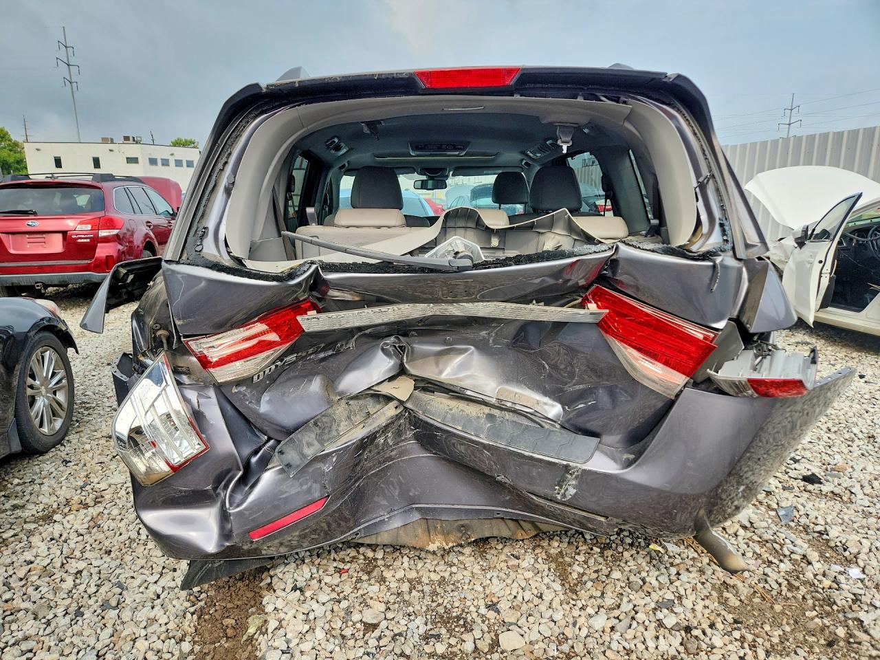 2014 Honda Odyssey Exl Gray vin: 5FNRL5H69EB092481
