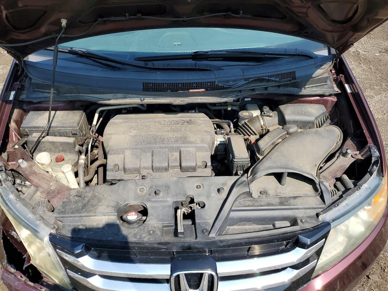 2014 Honda Odyssey Exl Burgundy vin: 5FNRL5H69EB097356