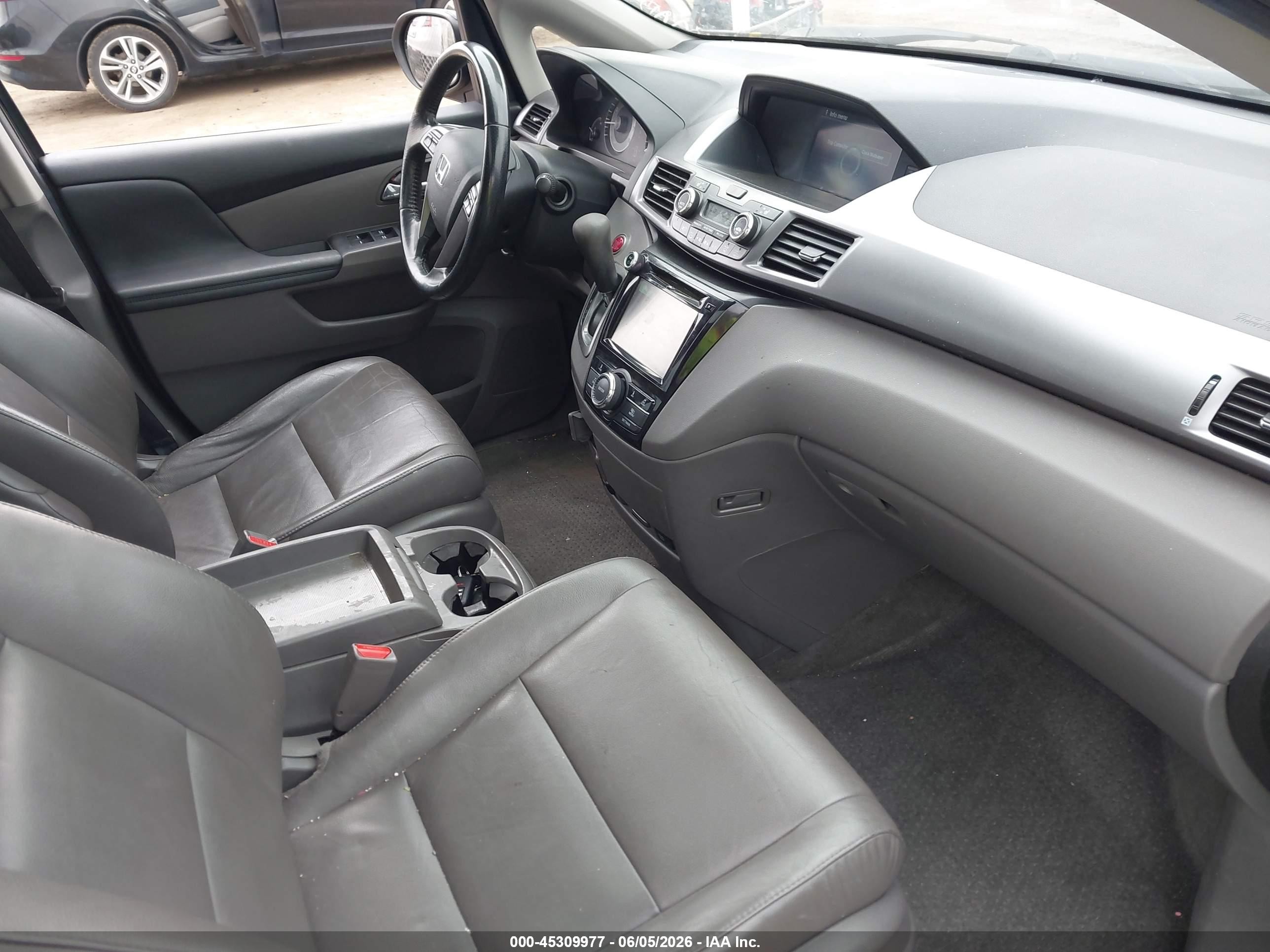 2014 Honda Odyssey Ex-l Black vin: 5FNRL5H69EB101485