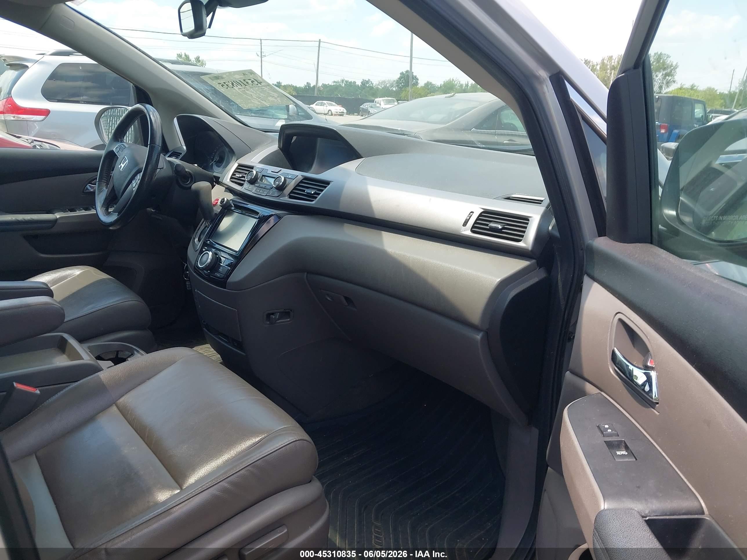 2014 Honda Odyssey Ex-l Silver vin: 5FNRL5H69EB118464