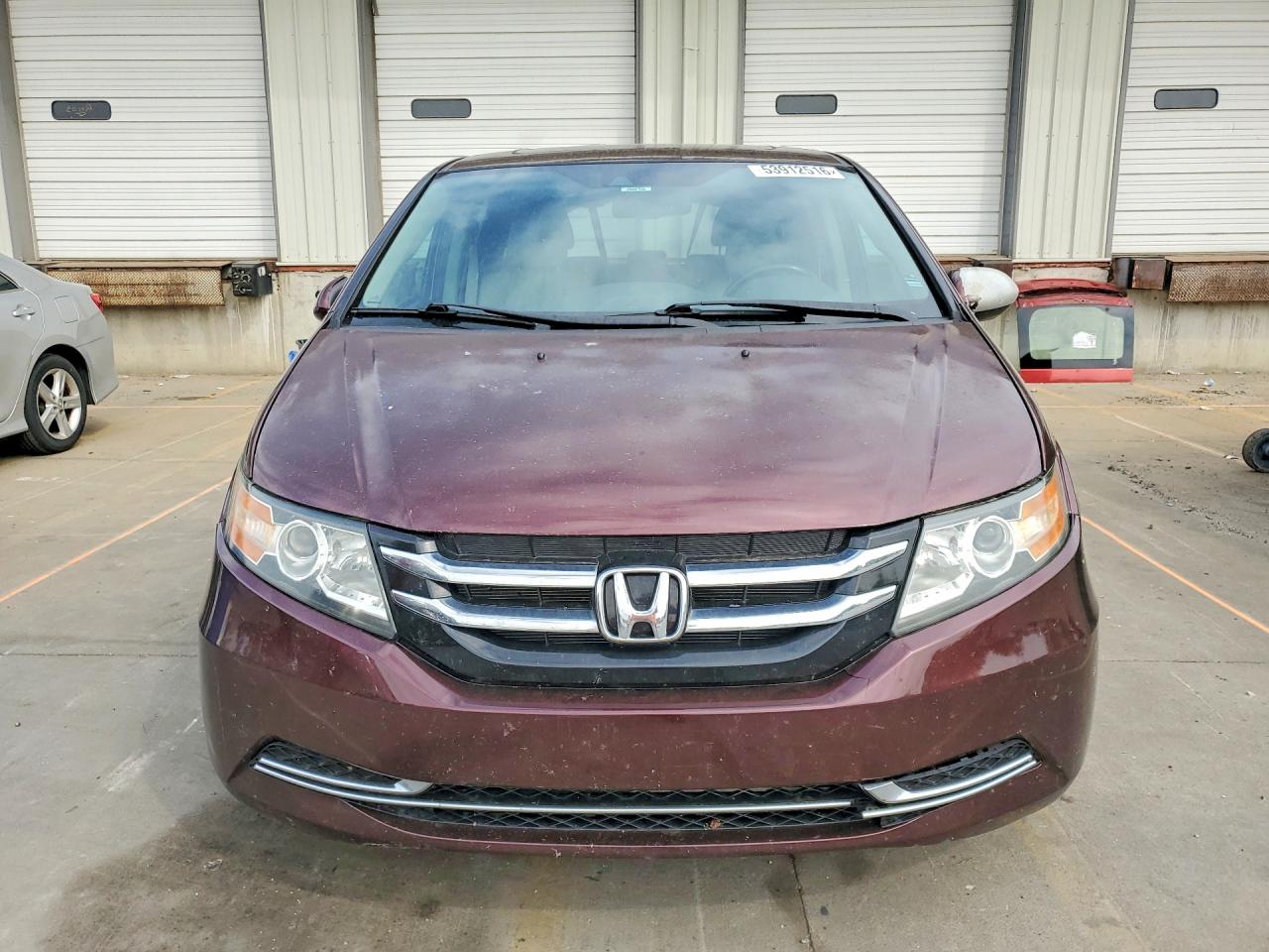 2014 Honda Odyssey Exl Burgundy vin: 5FNRL5H69EB125320