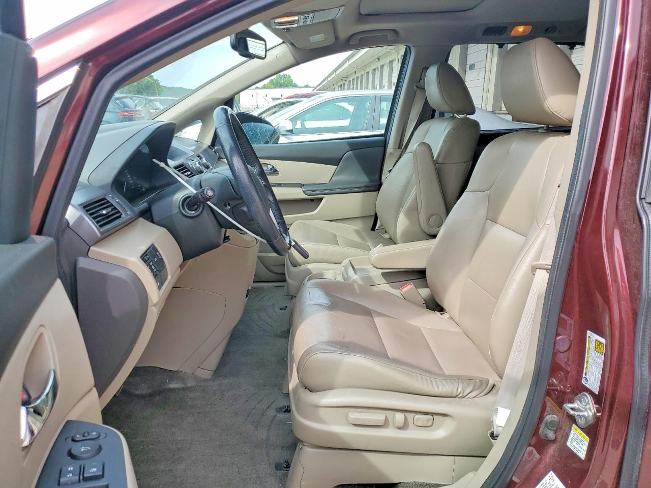 2014 Honda Odyssey Exl Burgundy vin: 5FNRL5H69EB125320