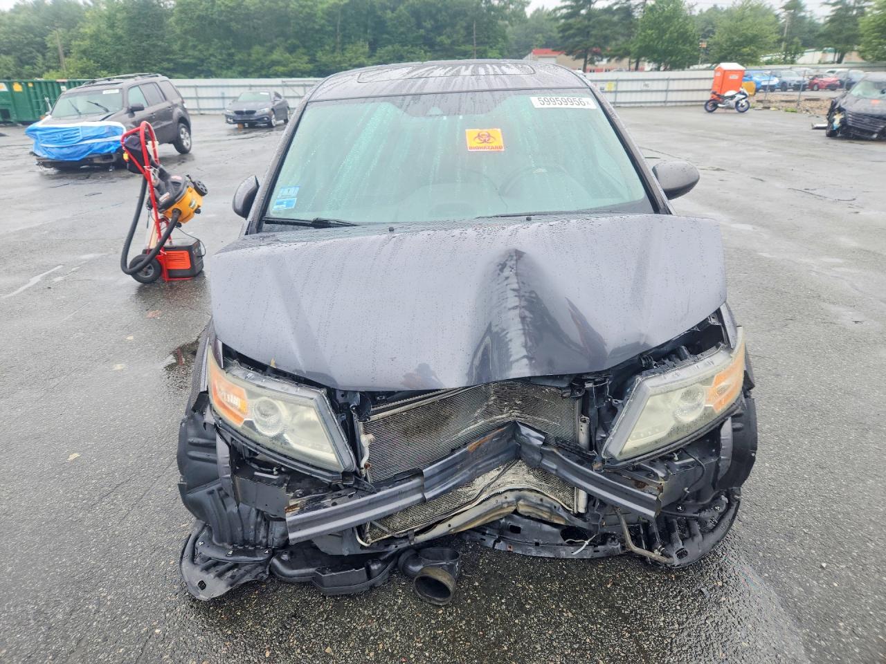 2014 Honda Odyssey Exl Gray vin: 5FNRL5H69EB128198