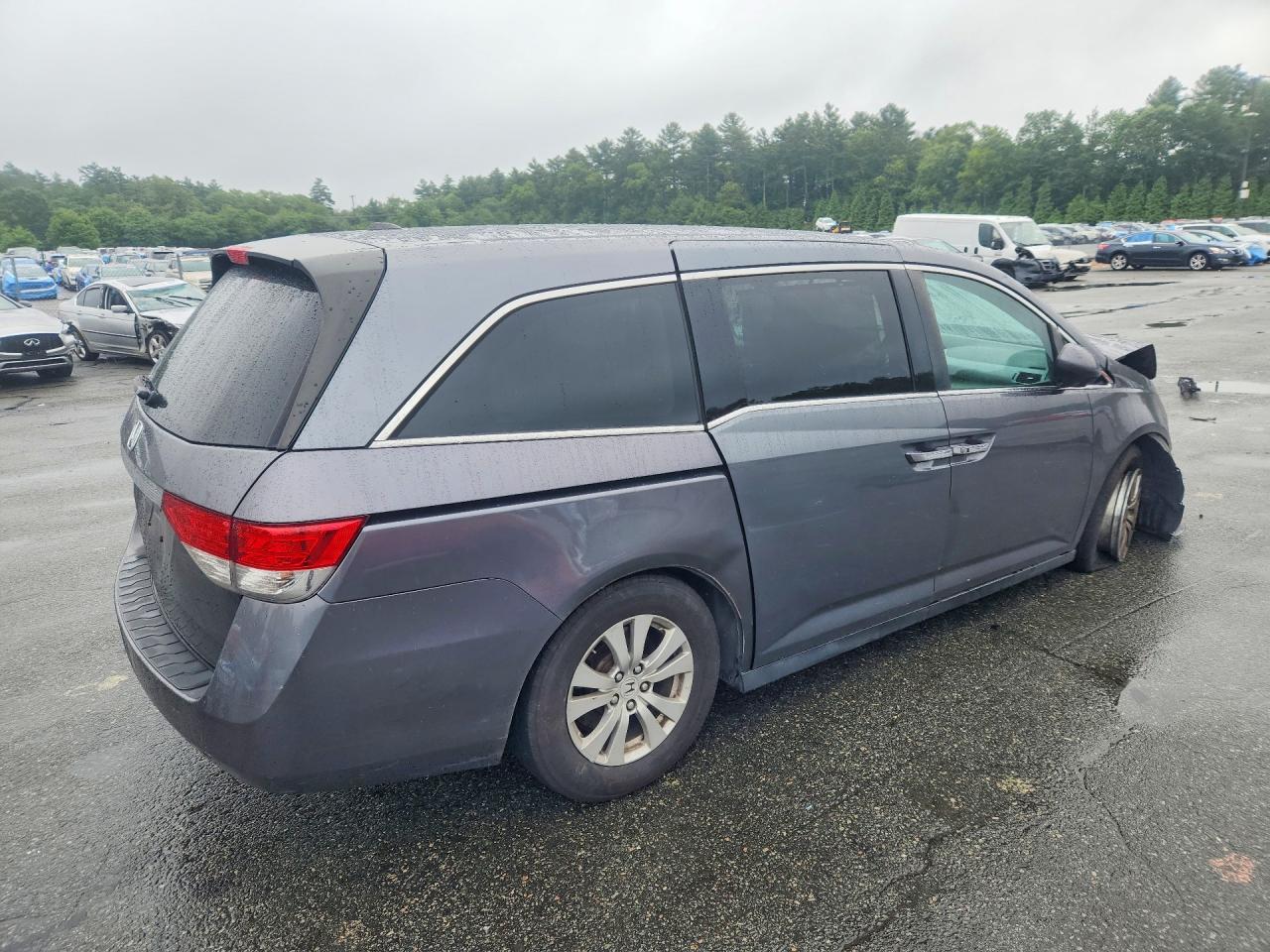 2014 Honda Odyssey Exl Gray vin: 5FNRL5H69EB128198