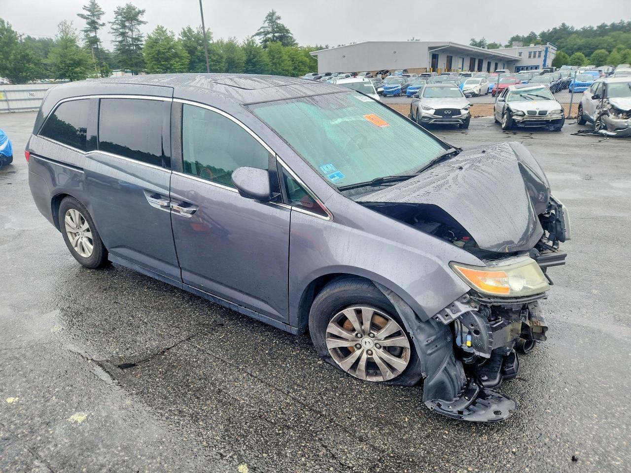 2014 Honda Odyssey Exl Gray vin: 5FNRL5H69EB128198