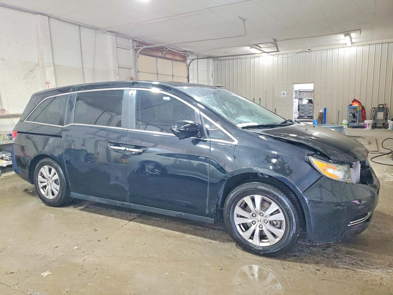 2014 Honda Odyssey Exl Black vin: 5FNRL5H69EB131084