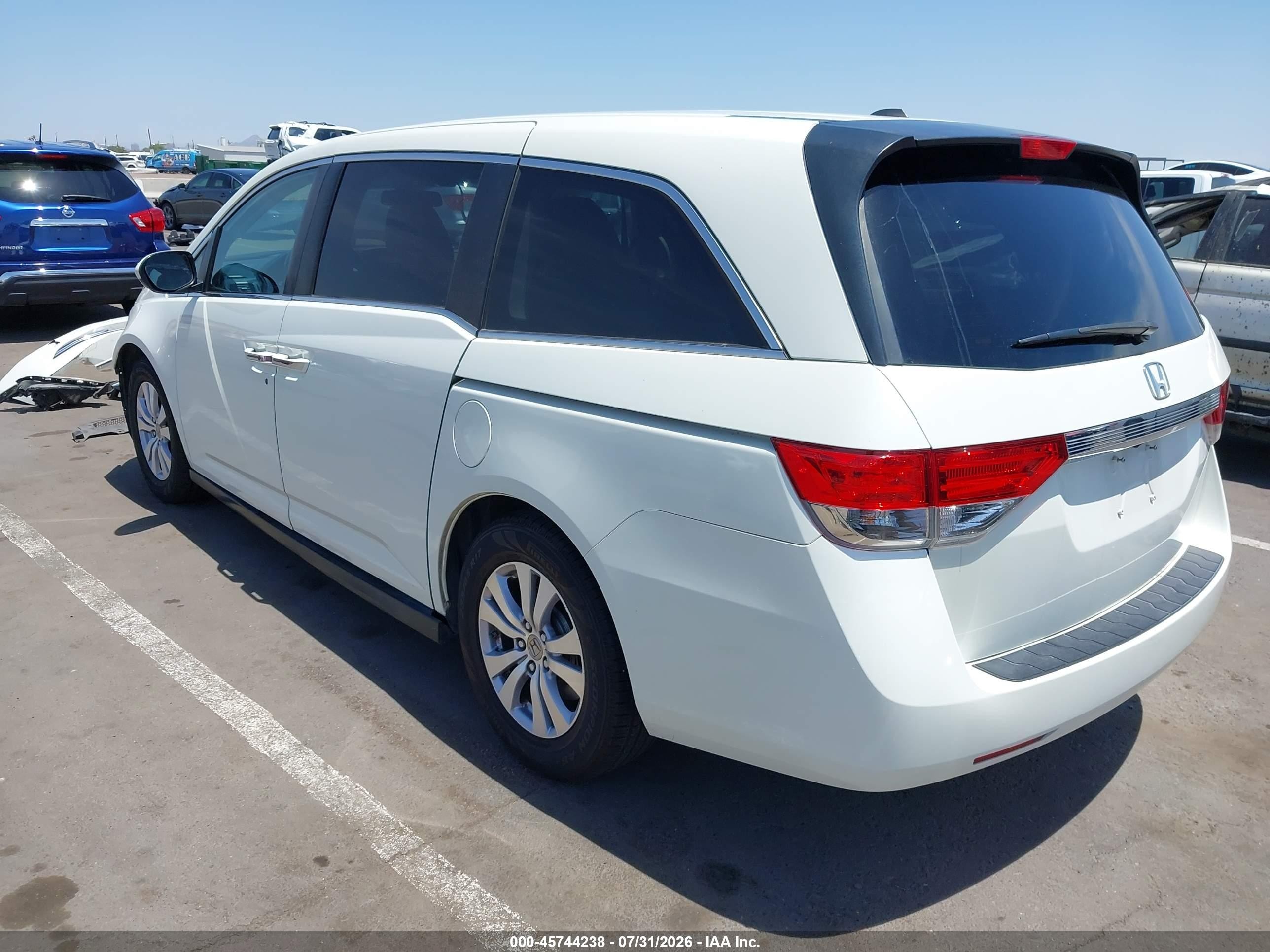 2015 Honda Odyssey Ex-l Белый vin: 5FNRL5H69FB029317