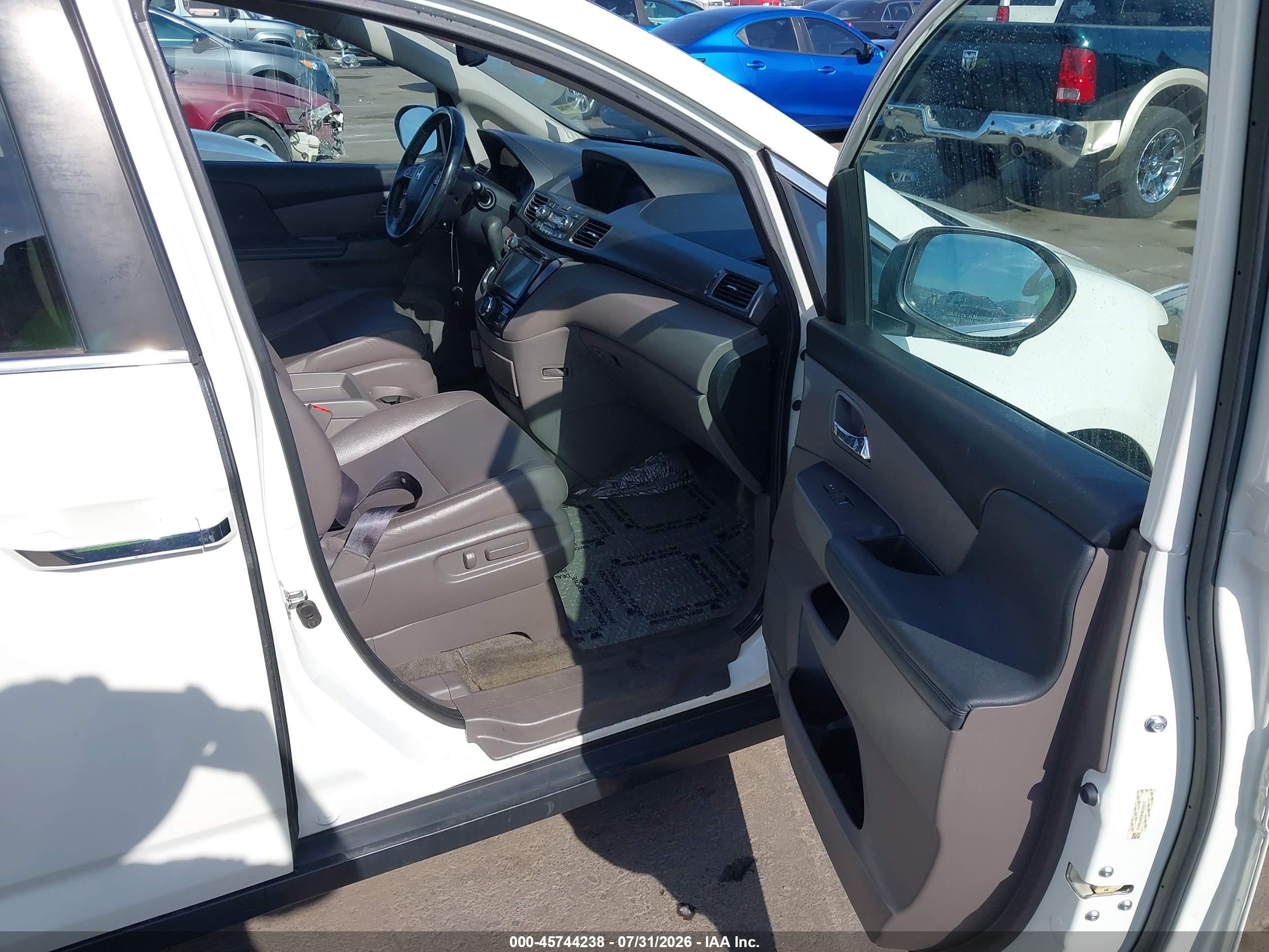 2015 Honda Odyssey Ex-l Белый vin: 5FNRL5H69FB029317
