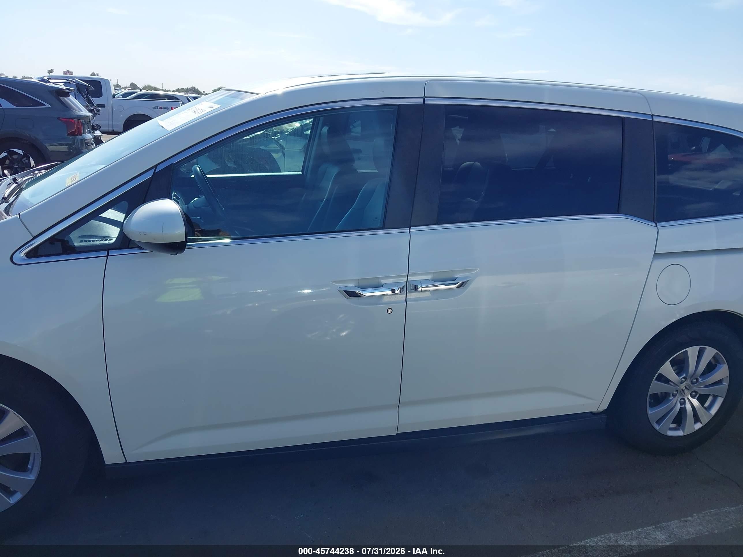 2015 Honda Odyssey Ex-l Белый vin: 5FNRL5H69FB029317
