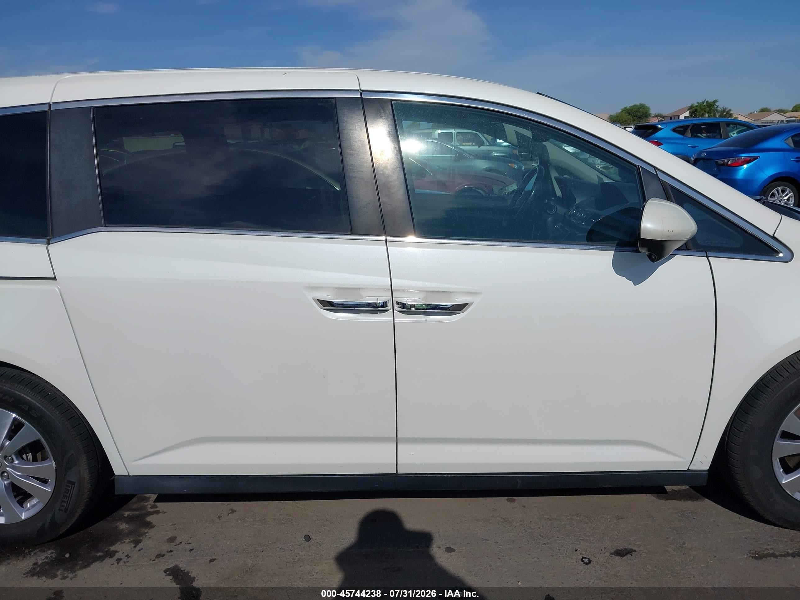 2015 Honda Odyssey Ex-l Белый vin: 5FNRL5H69FB029317