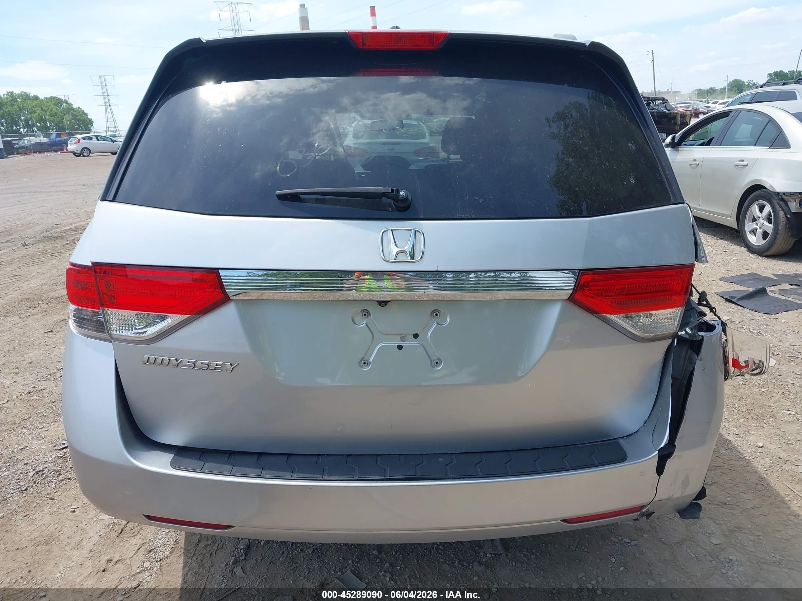 2015 Honda Odyssey Ex-l Silver vin: 5FNRL5H69FB036722