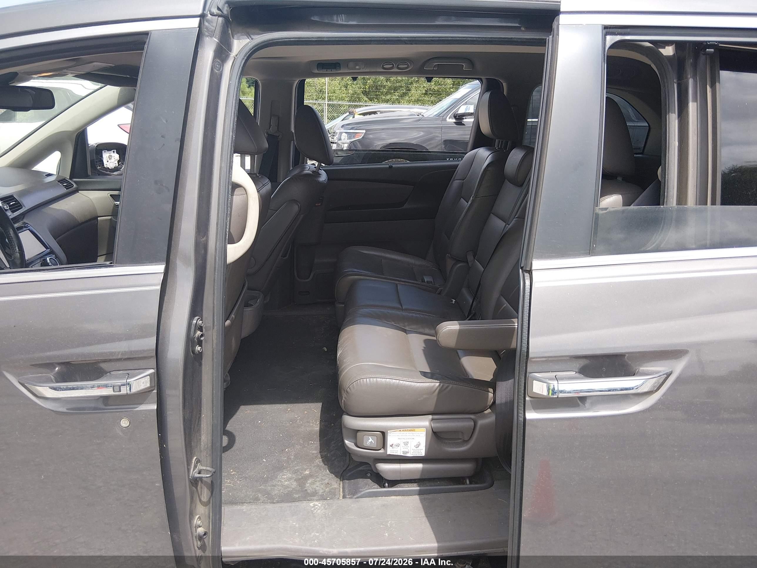 2015 Honda Odyssey Ex-l Серый vin: 5FNRL5H69FB037711