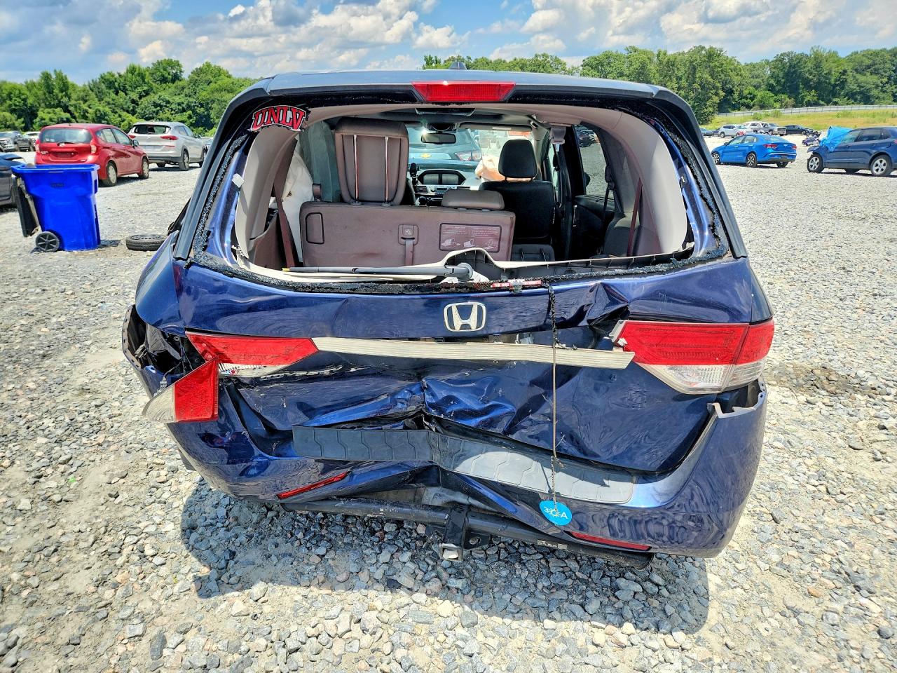 2015 Honda Odyssey Exl Синий vin: 5FNRL5H69FB040821