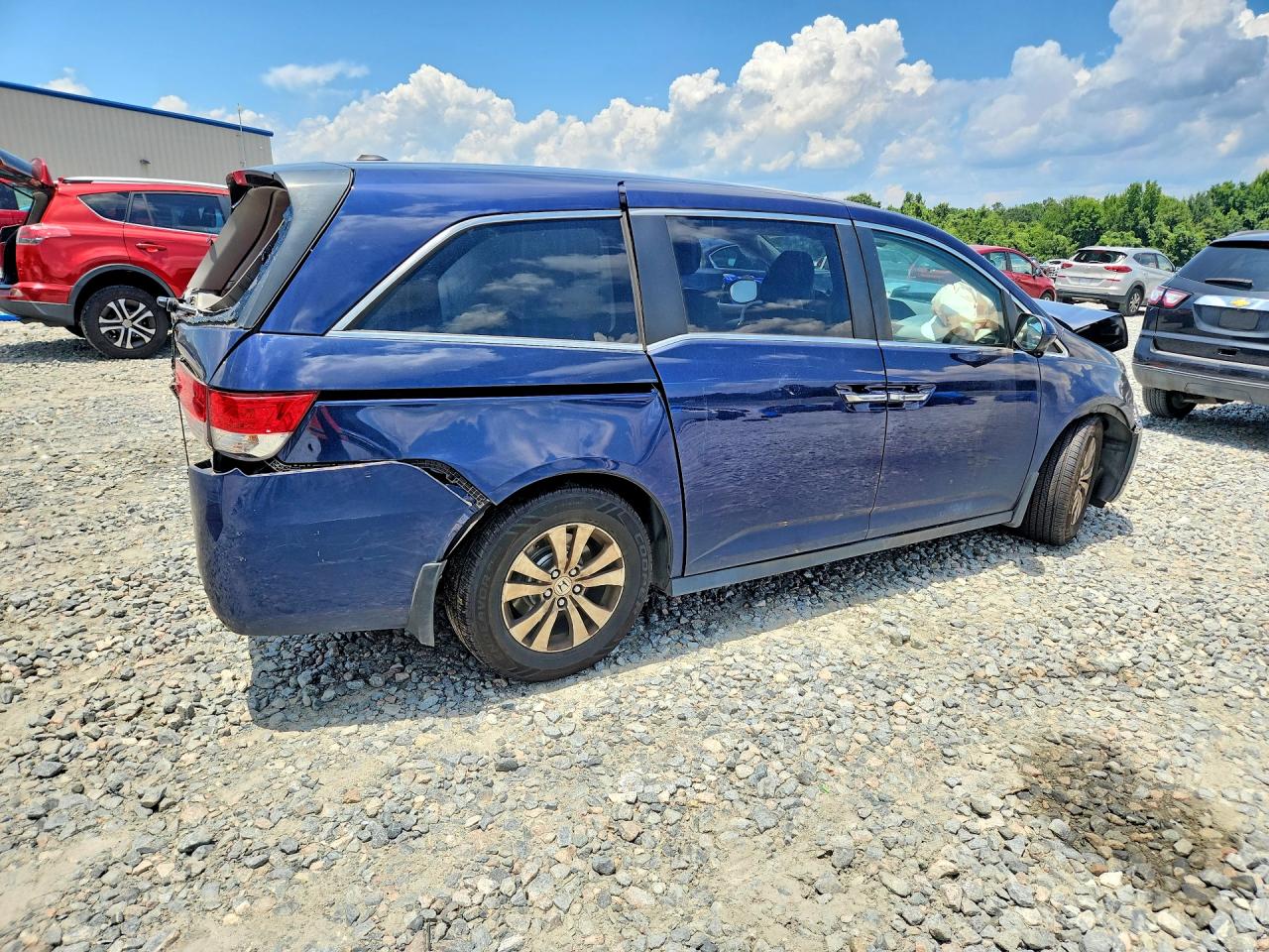 2015 Honda Odyssey Exl Синий vin: 5FNRL5H69FB040821
