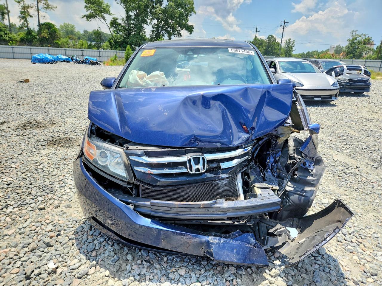 2015 Honda Odyssey Exl Синий vin: 5FNRL5H69FB040821