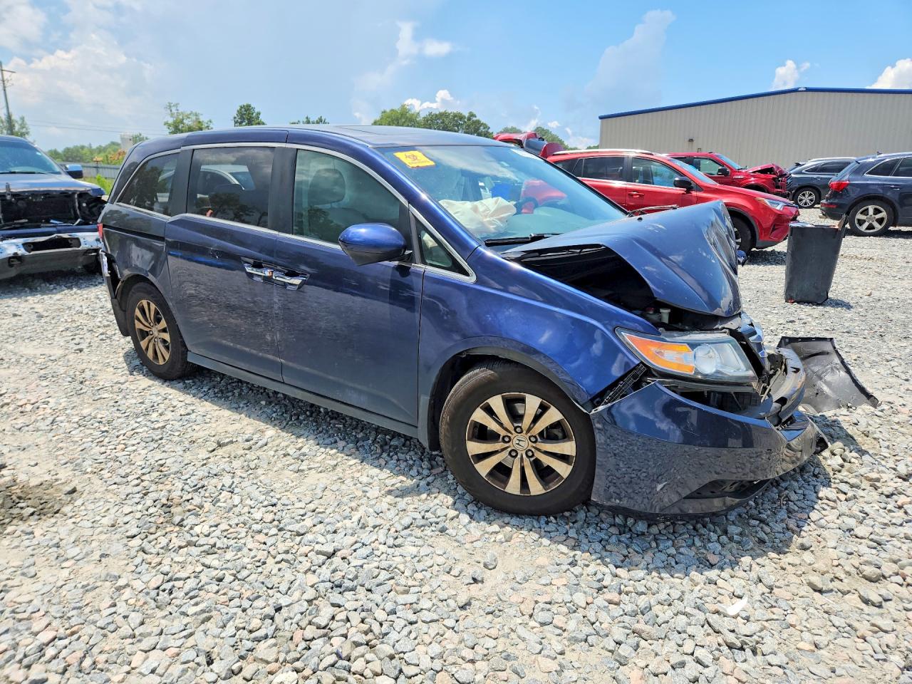 2015 Honda Odyssey Exl Синий vin: 5FNRL5H69FB040821