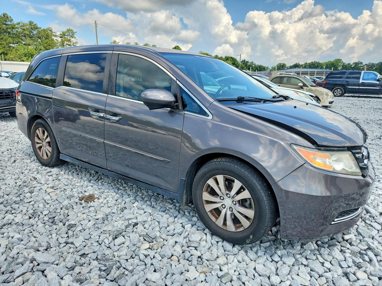 2015 Honda Odyssey Exl Gray vin: 5FNRL5H69FB041970