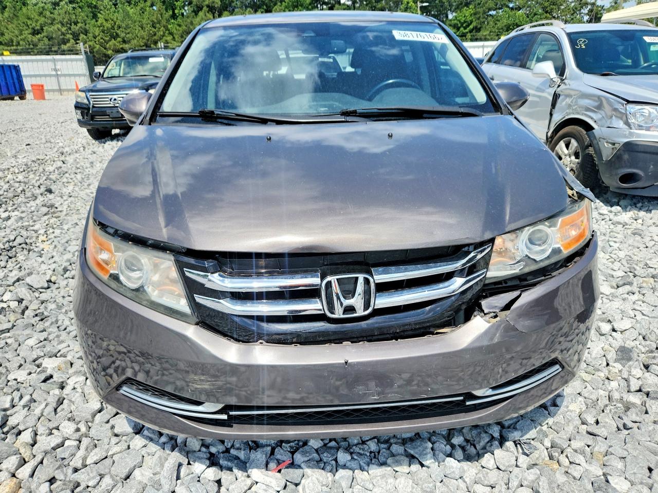 2015 Honda Odyssey Exl Gray vin: 5FNRL5H69FB041970