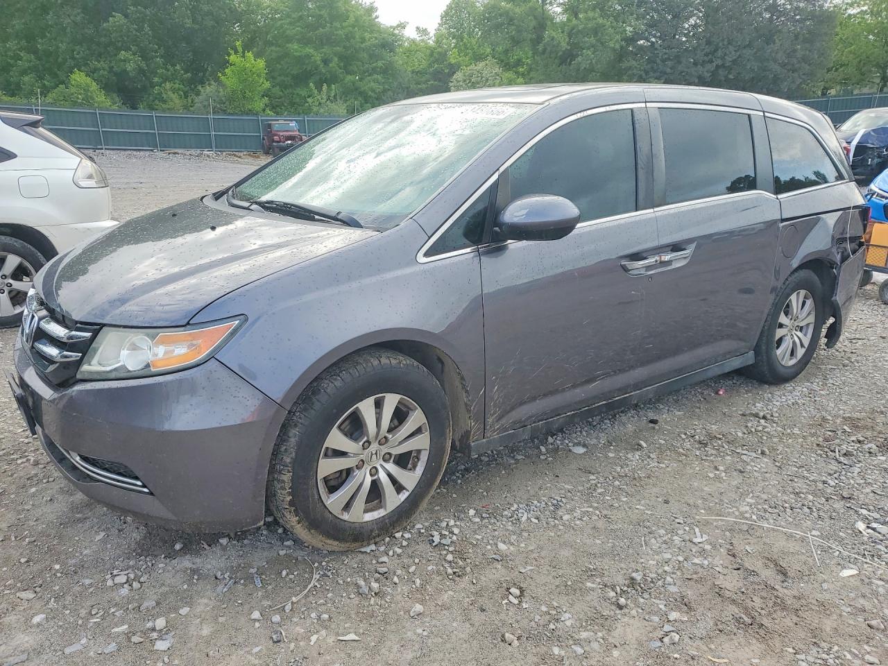 2015 Honda Odyssey Exl Gray vin: 5FNRL5H69FB042455