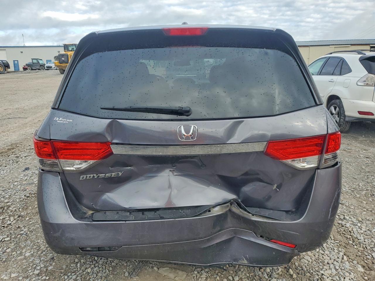 2015 Honda Odyssey Exl Gray vin: 5FNRL5H69FB042455