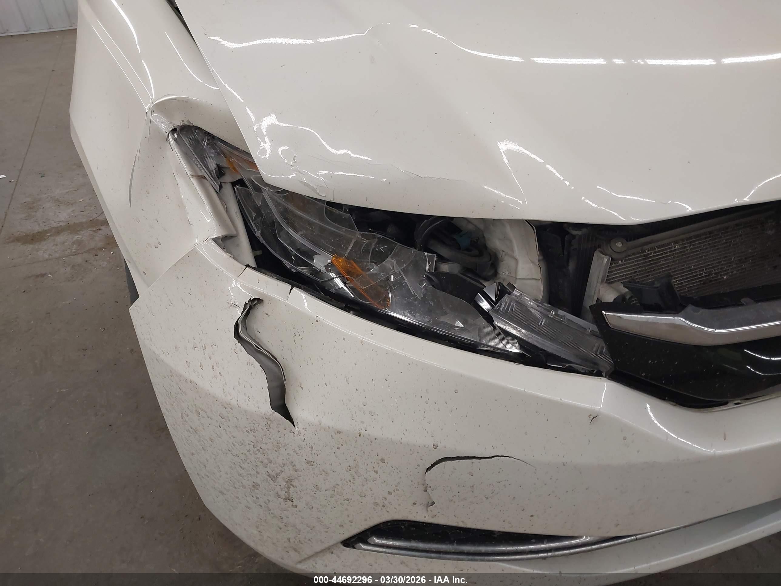 2015 Honda Odyssey Ex-l White vin: 5FNRL5H69FB046800