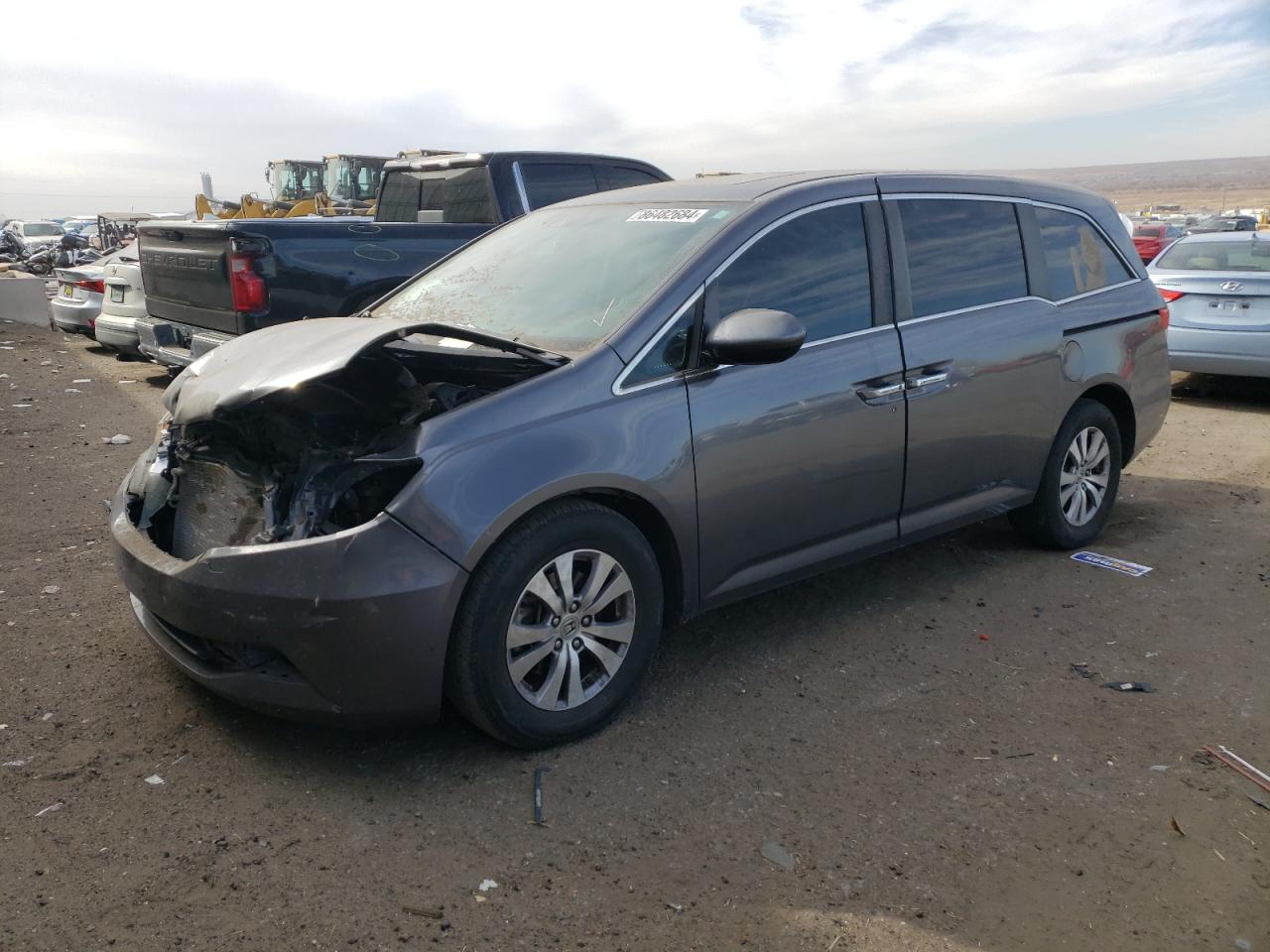 2015 Honda Odyssey Exl Gray vin: 5FNRL5H69FB050247