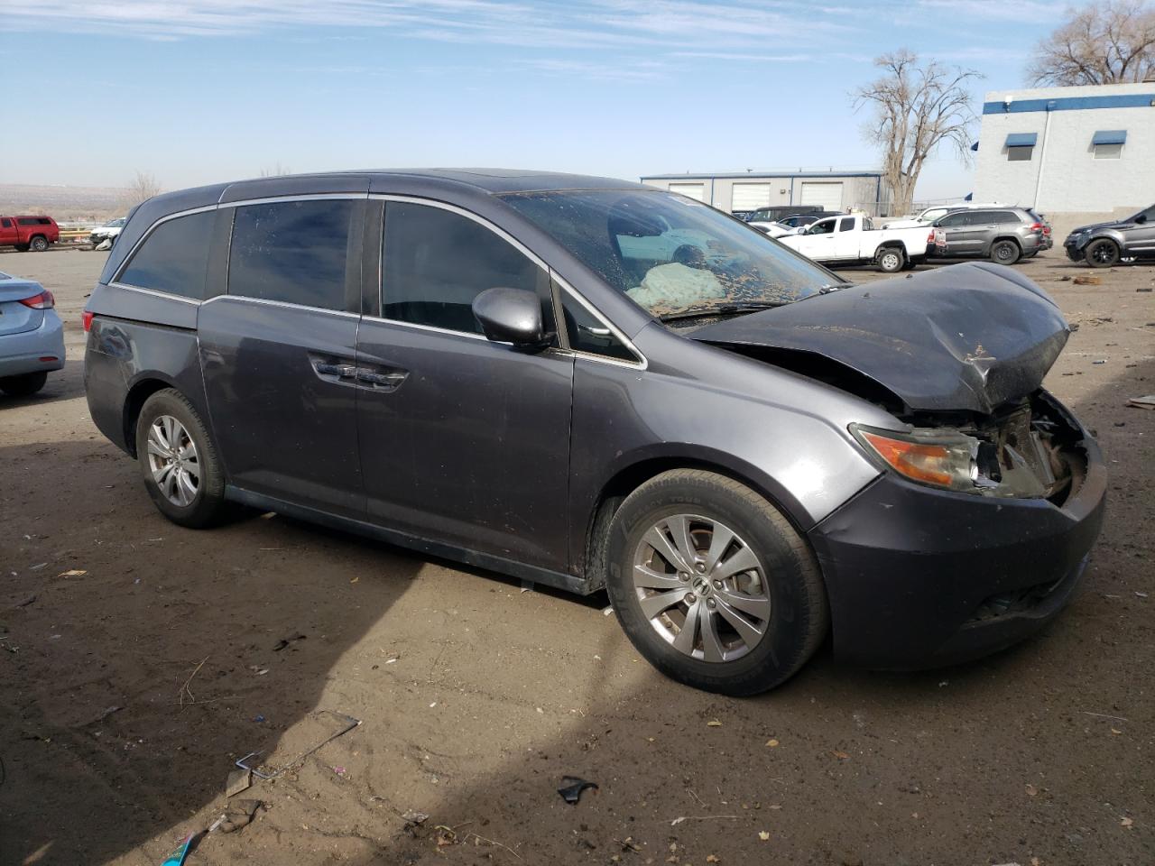 2015 Honda Odyssey Exl Gray vin: 5FNRL5H69FB050247