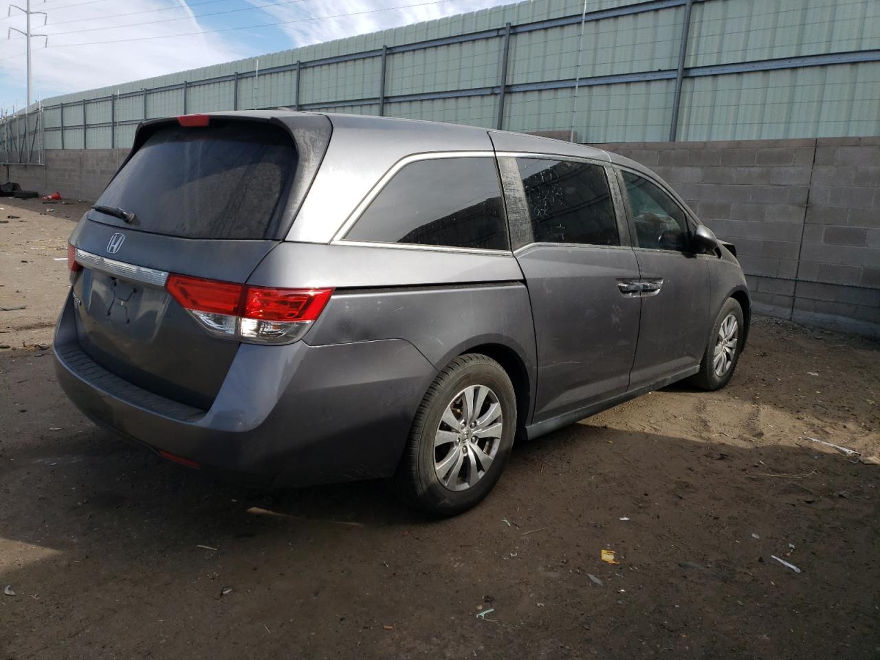 2015 Honda Odyssey Exl Gray vin: 5FNRL5H69FB050247