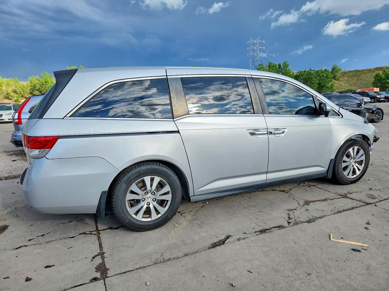 2015 Honda Odyssey Exl Silver vin: 5FNRL5H69FB055304