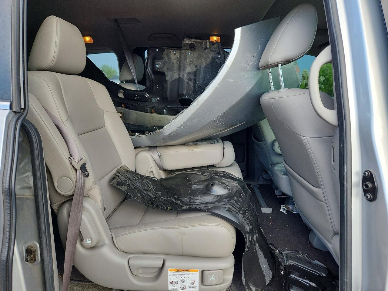 2015 Honda Odyssey Exl Silver vin: 5FNRL5H69FB055304