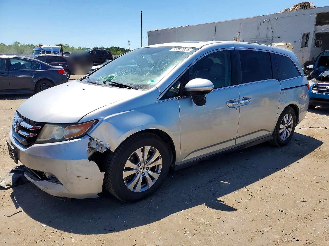 2015 Honda Odyssey Exl Silver vin: 5FNRL5H69FB065086