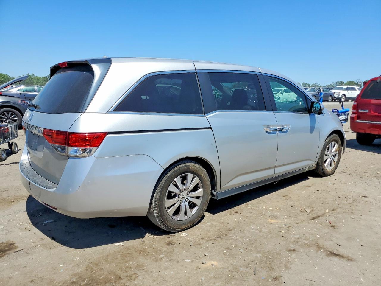 2015 Honda Odyssey Exl Silver vin: 5FNRL5H69FB065086