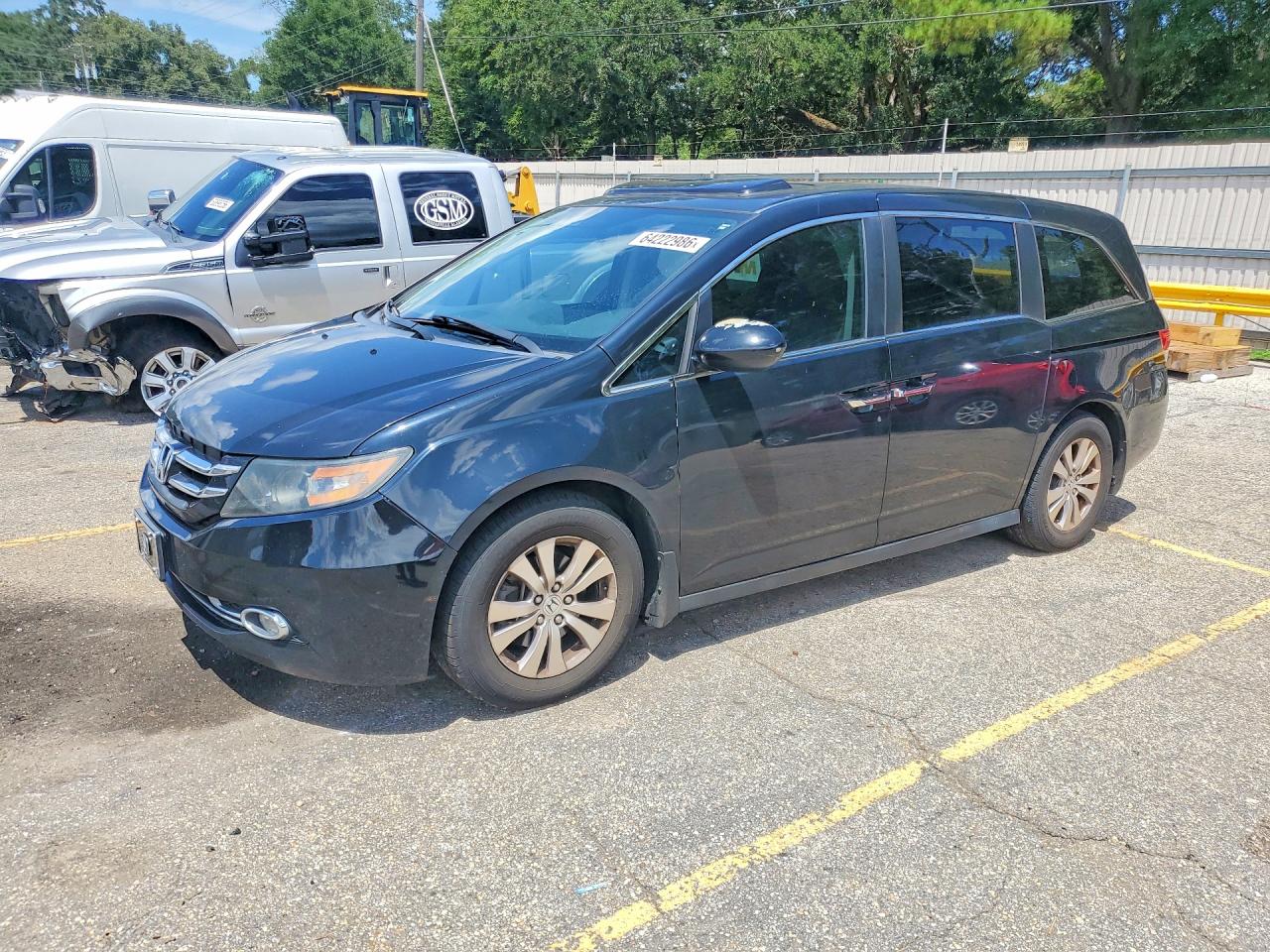 2015 Honda Odyssey Exl Black vin: 5FNRL5H69FB069784