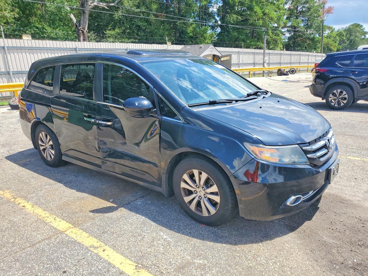 2015 Honda Odyssey Exl Black vin: 5FNRL5H69FB069784