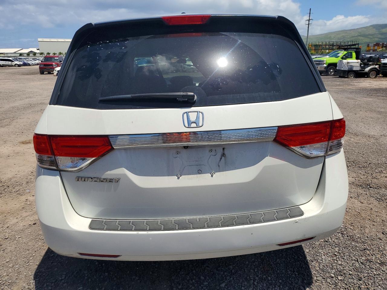 2015 Honda Odyssey Exl White vin: 5FNRL5H69FB073706