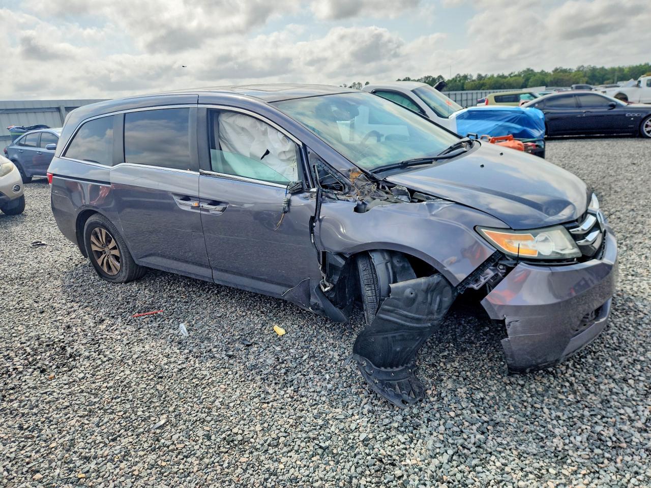 2015 Honda Odyssey Exl Серый vin: 5FNRL5H69FB080302