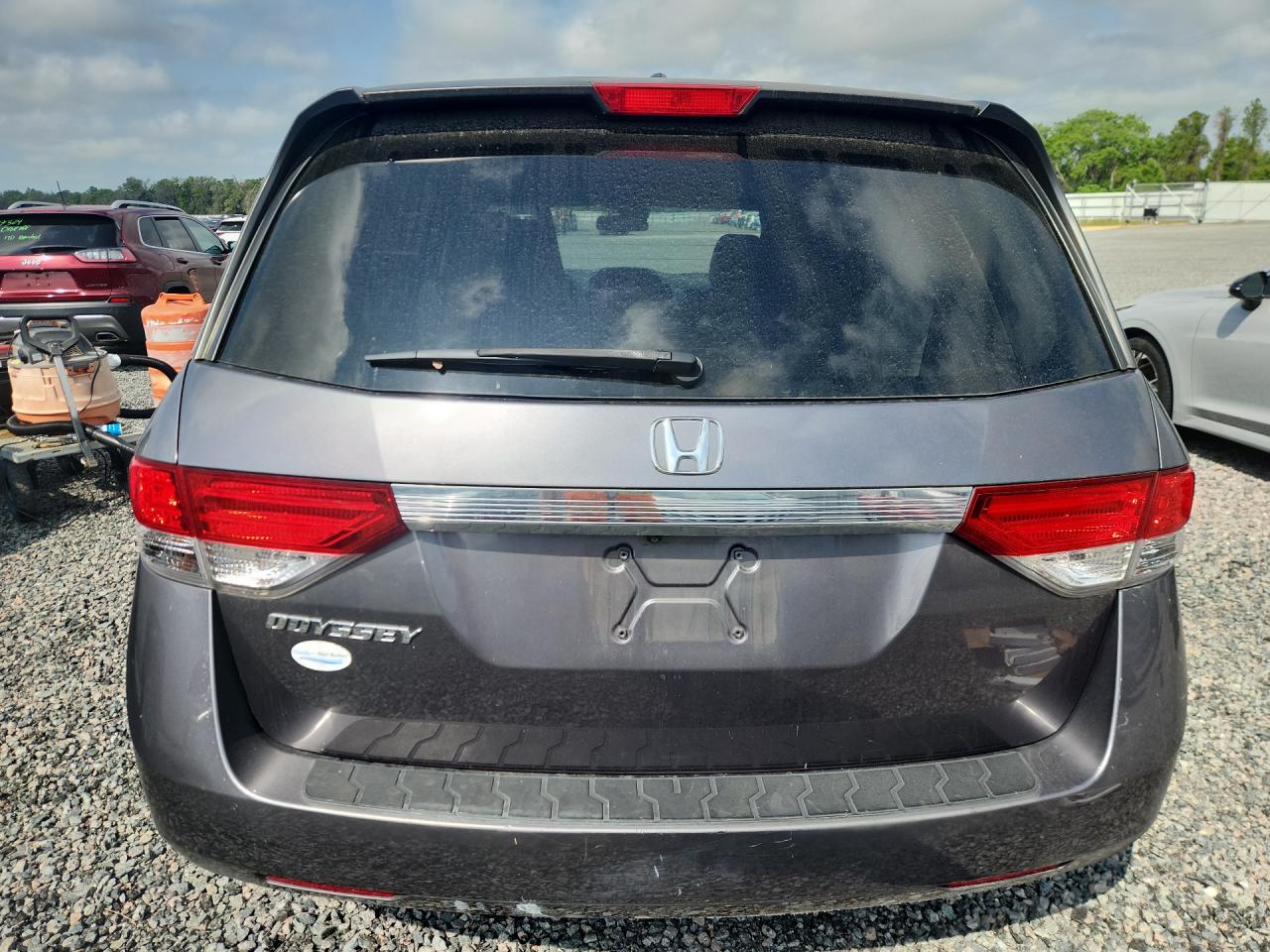 2015 Honda Odyssey Exl Серый vin: 5FNRL5H69FB080302 Damage: Rear Bumper/Cover, Scraped, 5 To 6 Inches